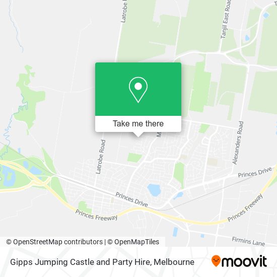 Gipps Jumping Castle and Party Hire map