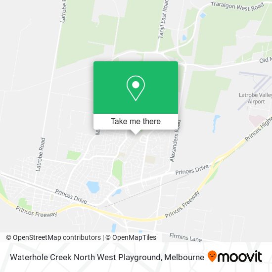 Waterhole Creek North West Playground map