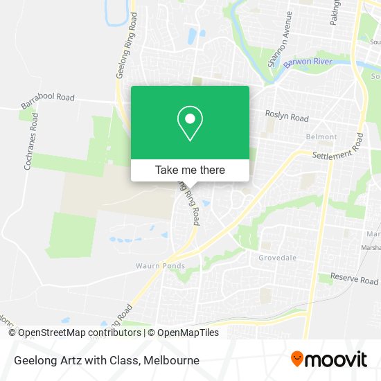 Geelong Artz with Class map