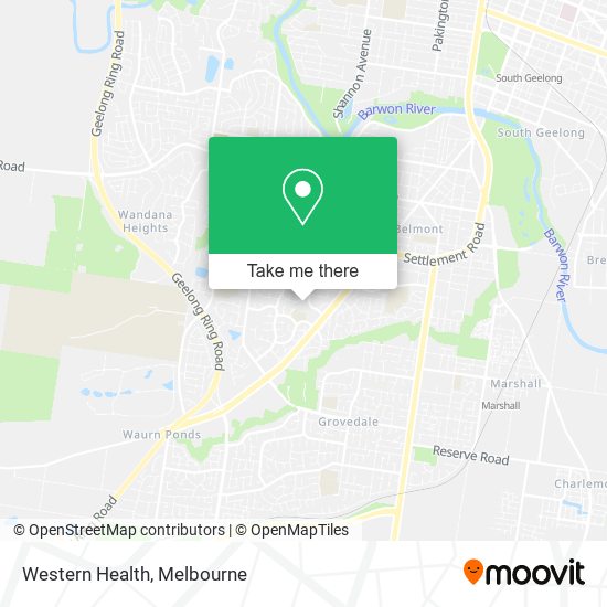 Western Health map