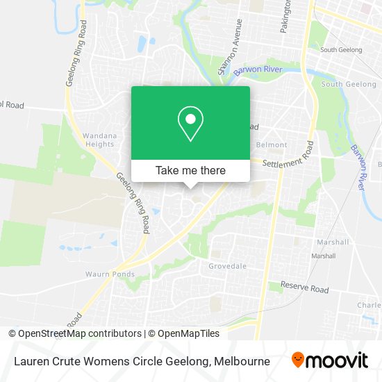 Lauren Crute Womens Circle Geelong map