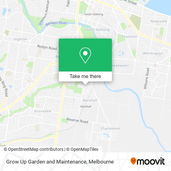 Grow Up Garden and Maintenance map