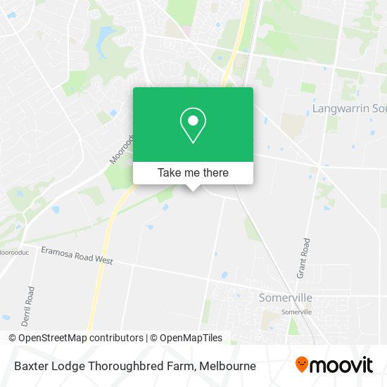 Baxter Lodge Thoroughbred Farm map