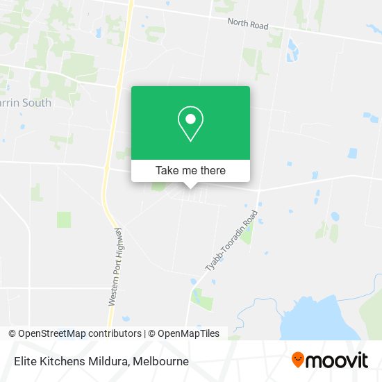 Elite Kitchens Mildura map