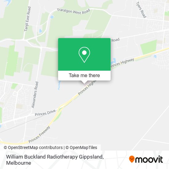 William Buckland Radiotherapy Gippsland map