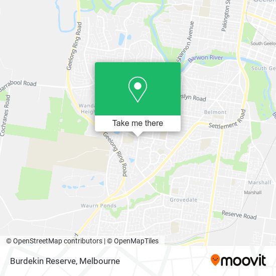 Burdekin Reserve map