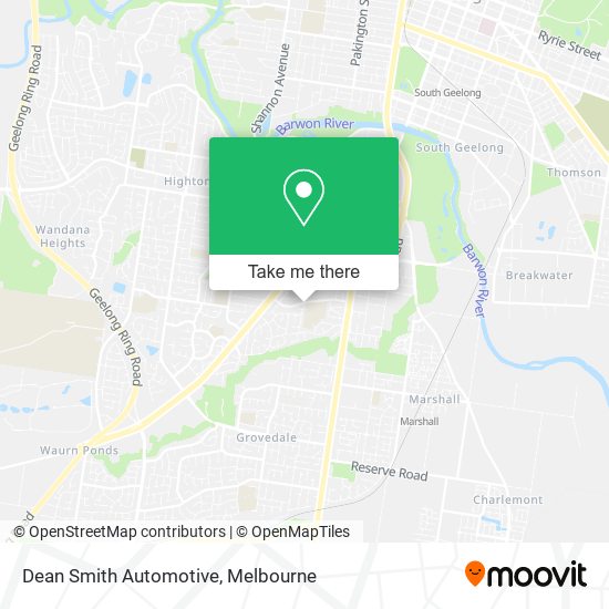 Dean Smith Automotive map