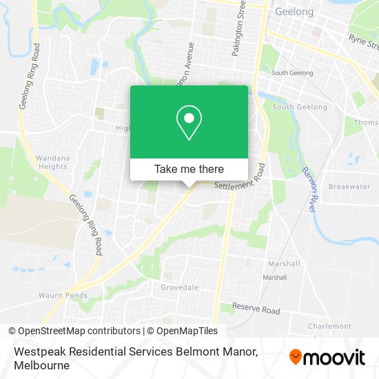Westpeak Residential Services Belmont Manor map