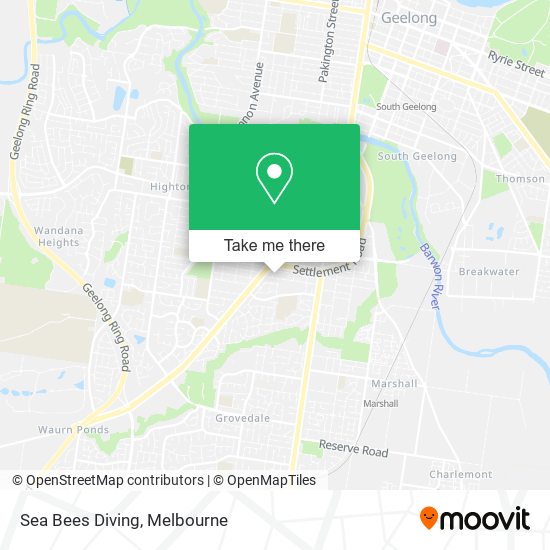 Sea Bees Diving map