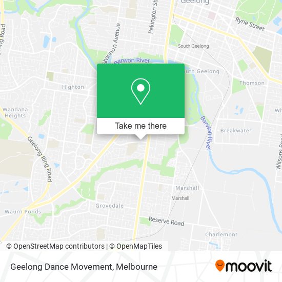 Geelong Dance Movement map