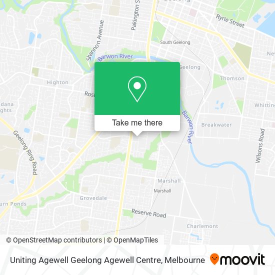 Uniting Agewell Geelong Agewell Centre map