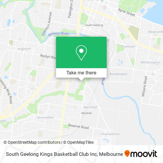 South Geelong Kings Basketball Club Inc map