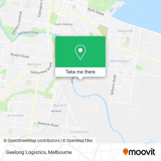 Geelong Logistics map