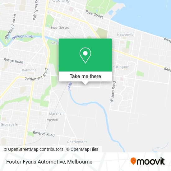 Mapa Foster Fyans Automotive