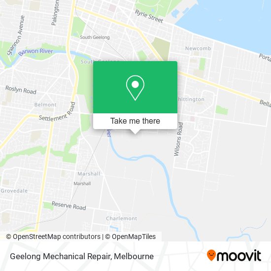 Geelong Mechanical Repair map