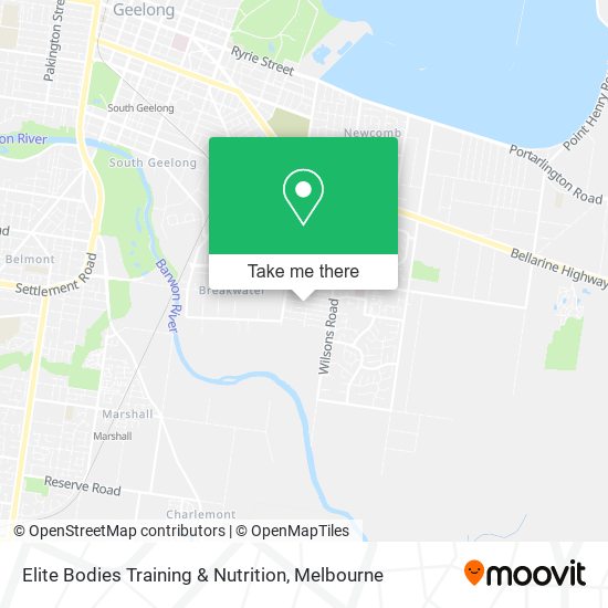 Elite Bodies Training & Nutrition map