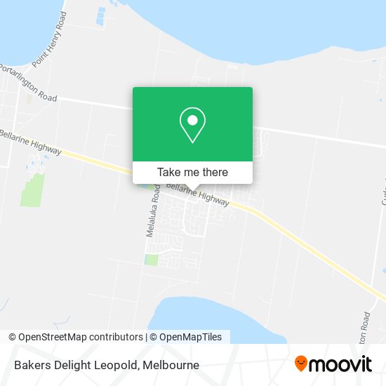 Bakers Delight Leopold map
