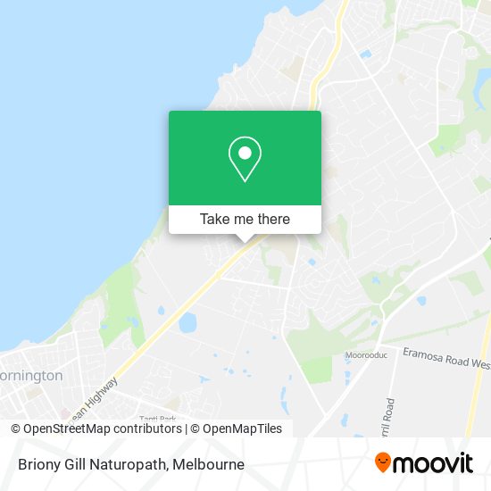 Briony Gill Naturopath map