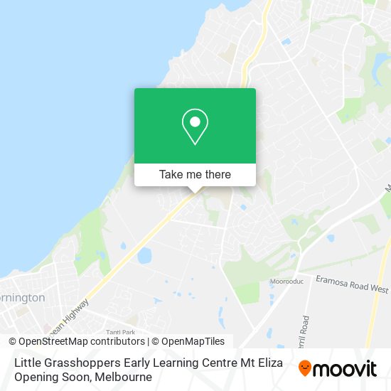 Mapa Little Grasshoppers Early Learning Centre Mt Eliza Opening Soon