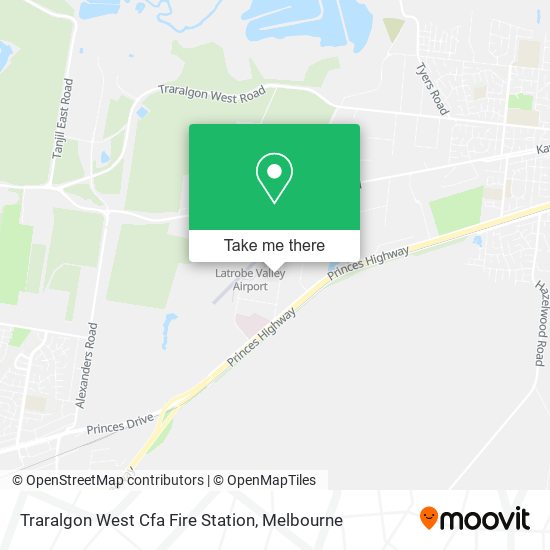 Traralgon West Cfa Fire Station map