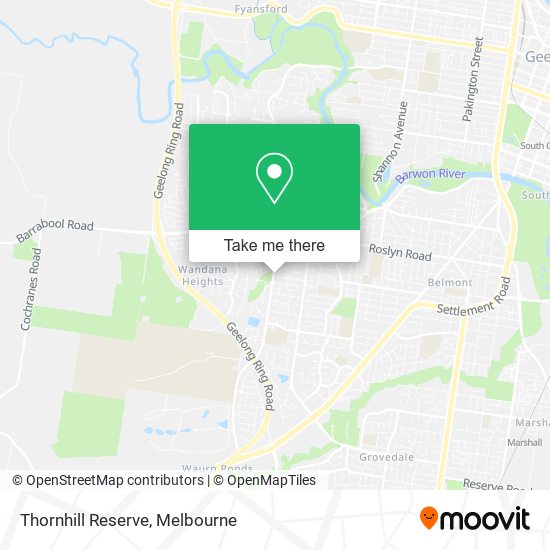 Thornhill Reserve map