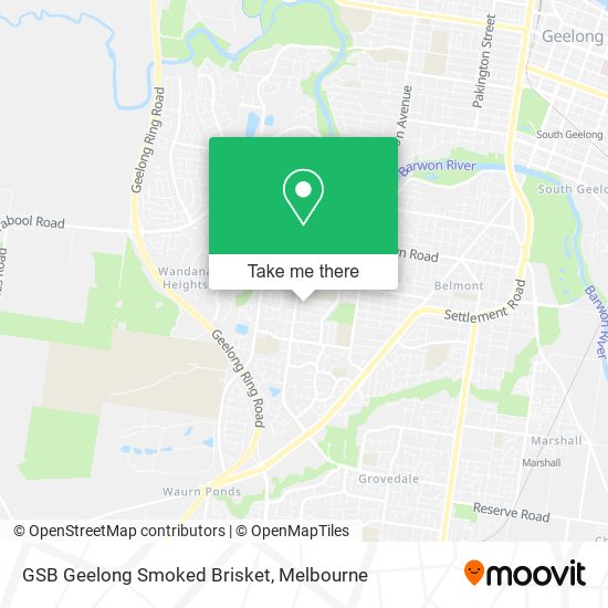 GSB Geelong Smoked Brisket map