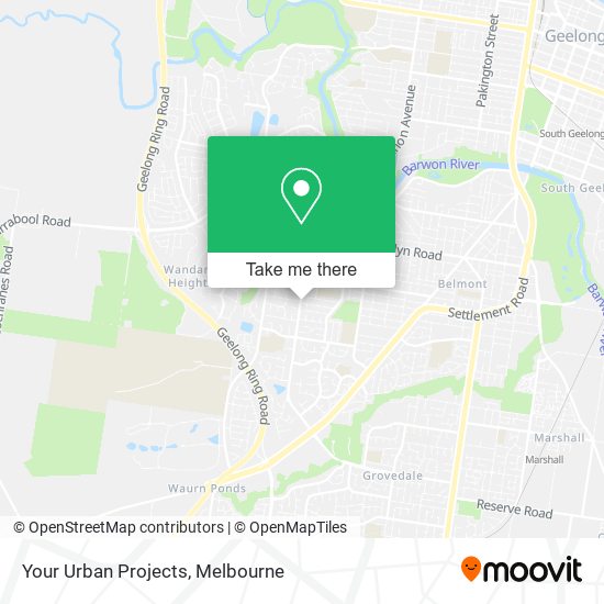 Your Urban Projects map
