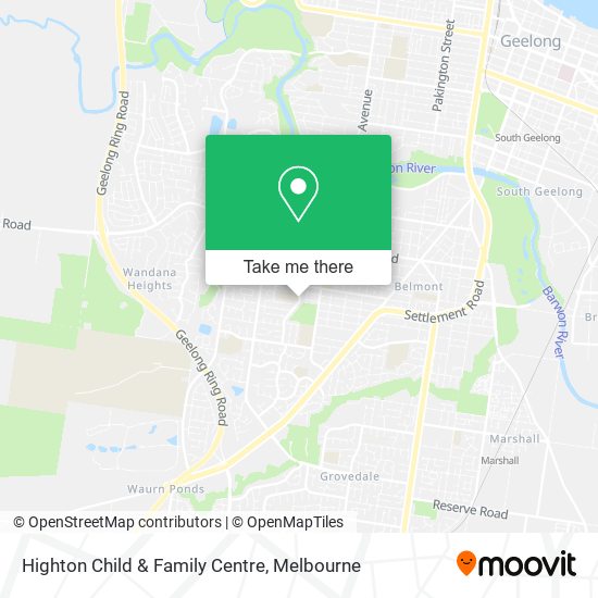 Highton Child & Family Centre map