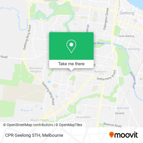 CPR Geelong STH map