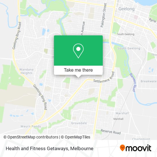 Health and Fitness Getaways map