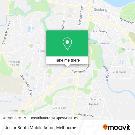 Junior Boots Mobile Autos map