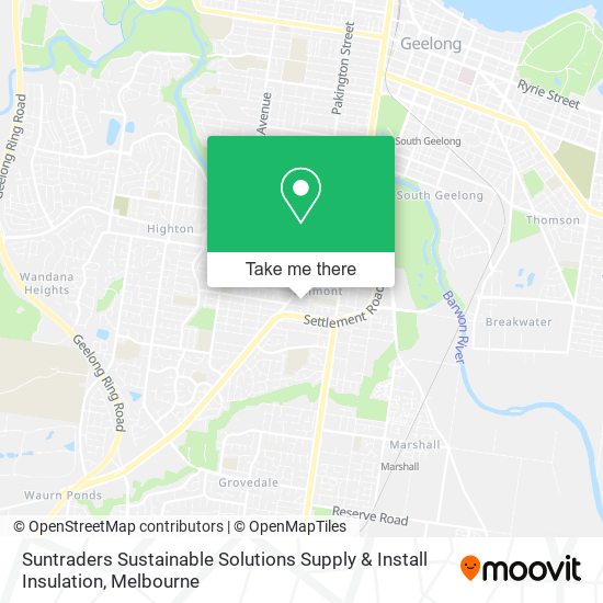 Suntraders Sustainable Solutions Supply & Install Insulation map
