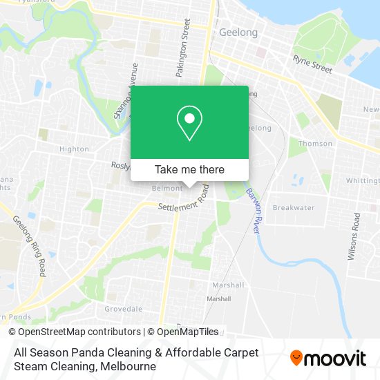 All Season Panda Cleaning & Affordable Carpet Steam Cleaning map