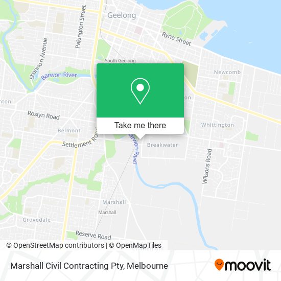Marshall Civil Contracting Pty map