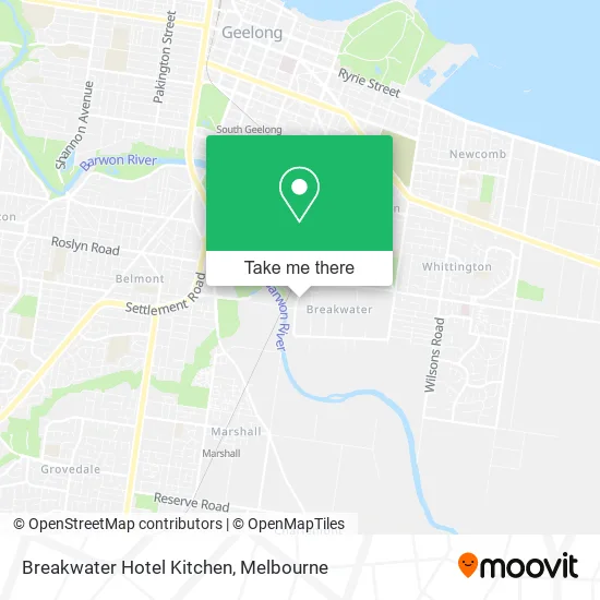 Breakwater Hotel Kitchen map