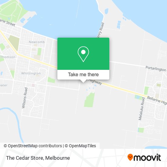 The Cedar Store map