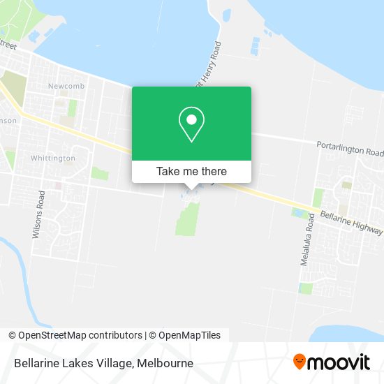 Bellarine Lakes Village map