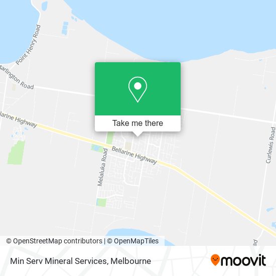 Min Serv Mineral Services map