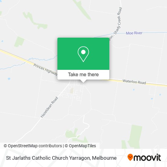 St Jarlaths Catholic Church Yarragon map