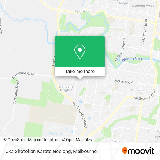 Jka Shotokan Karate Geelong map