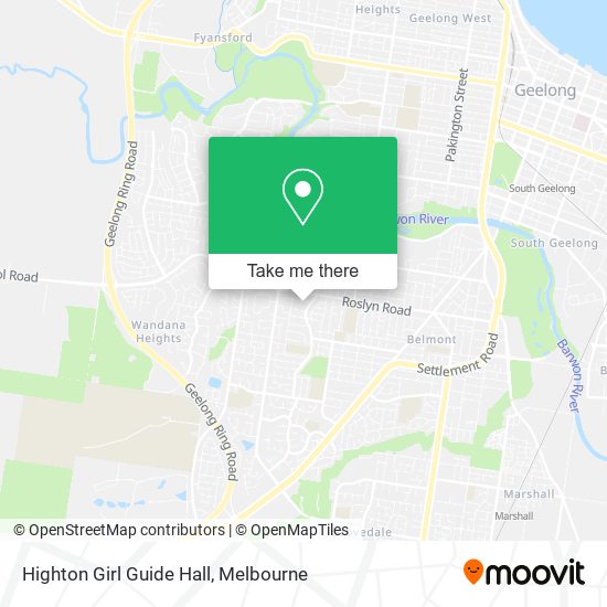 Highton Girl Guide Hall map