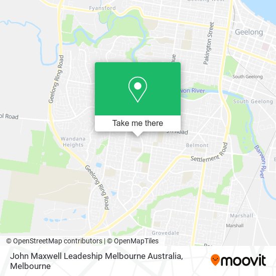 John Maxwell Leadeship Melbourne Australia map
