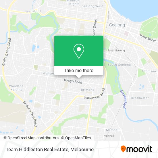Team Hiddleston Real Estate map