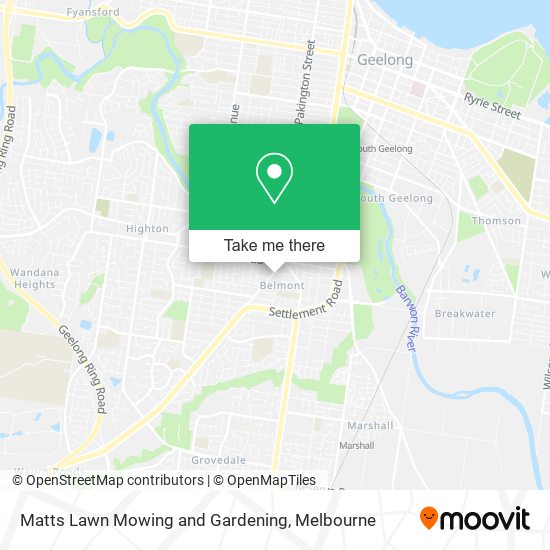 Matts Lawn Mowing and Gardening map
