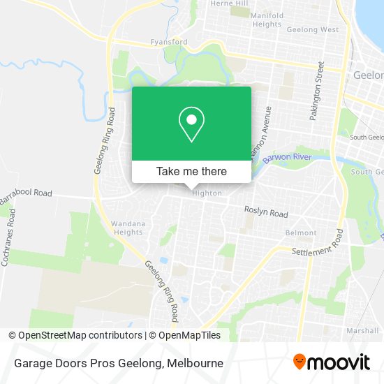 Garage Doors Pros Geelong map