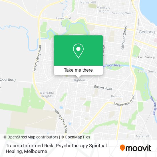Trauma Informed Reiki Psychotherapy Spiritual Healing map