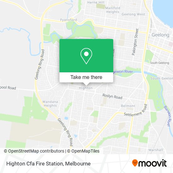 Highton Cfa Fire Station map