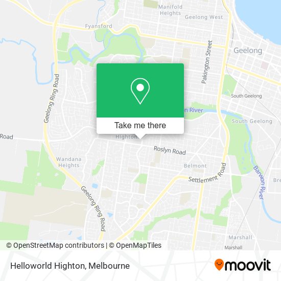 Helloworld Highton map