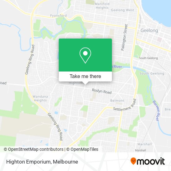 Highton Emporium map
