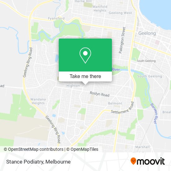 Stance Podiatry map